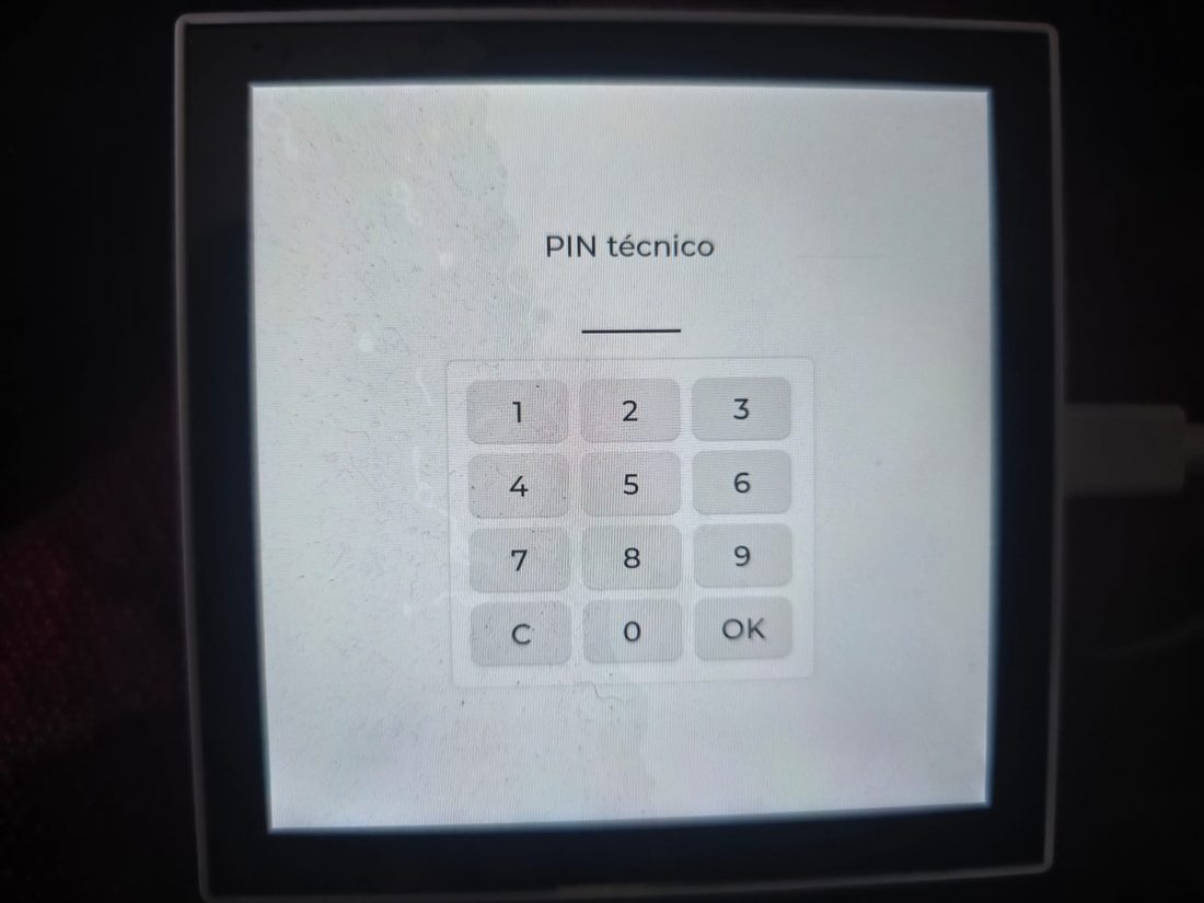 Technical PIN keypad